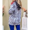 Women's Floral Half Zip Up Hoodie Sweater - And The Why - 3 of 3