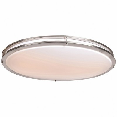 Access Lighting Solero Iii 1 - Light Flush Mount in  Brushed Steel