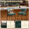 DYHOME Bar Stools Set of 2, 24 Inches Counter Height Kitchen Bar Stools with Back, Modern Metal Tall Bar Stools for Kitchen Island - 3 of 4