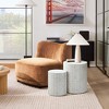 LuxenHome 2-Piece White with Gray Flecks Manufactured Wood Nesting Side Table Set - 4 of 4
