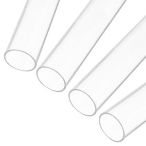 Unique Bargains Lamp Lantern Water Cooling System Acrylic Round Pipes Clear 4 Pcs 14" - 1 of 4