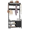 GIKPAL Hall Tree with Bench - 6-in-1 Wider 39.4" Entryway Shoe Rack, 24 Hooks & 2 Drawers, Hanging Rod & Top Shelf for Hallway - 2 of 4
