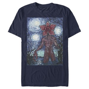 Men's Stranger Things Demogorgon Starry Night Style Poster T-Shirt - 1 of 4