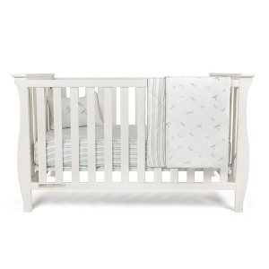 Ely's & Co. - Butterfly/Dragonfly & Stripe Crib Bedding Set - 1 of 4
