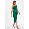 QUIZ Women's Satin Ruched Cowl Midi Dress - 3 of 4