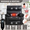 Dual Motor Infinite Position Power Lift Recliner Chair, PU Leather Heavy Duty Oversized Recliner with Heat Massage-3irtyhousy - 2 of 4
