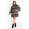 Women's Plus Size Cassia Placement Dress - coco | CITY CHIC - 2 of 4