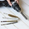 Unique Bargains Sturdy Wear-resistant 1/4" Hex Shank Handle Cleaning Brass Bore Brush - 4 of 4