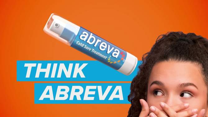 Abreva Docosanol 10% Cream Cold Sore/Fever Blister Treatment Pump - 0.07oz, 2 of 12, play video