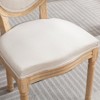 CAVINAS Dining Chairs Kitchen Chairs Set of 2 Stool with Wood Legs Hand-pulled Buckle Decoration for Kitchen - 2 of 4
