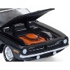 1970 Plymouth 'Cuda AAR Black with Gray Stripes "Barrett-Jackson" Series 16 1/64 Diecast Model Cars by Greenlight - 2 of 4