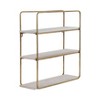 Sagebrook Home Metal Wood Floating Wall Shelves, Storage and Display, Decorative Wall Shelf Organization - 2 of 4