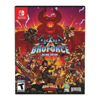 Broforce: Deluxe - Nintendo Switch: Action-Packed Multiplayer, Physical Game with Comic & Soundtrack Voucher