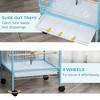 Gsluuk PawHut Large Bird Cage with 1.7 ft. Width for Wingspan, Bird Aviary Indoor with Multi-Door Design - 2 of 4