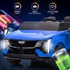 24V Kids Ride on Car Licensed Cadillac 2 Seater Ride on Truck Toy Battery Powered Electric Car for Toddlers, with Remote Control, Spring Suspension - 2 of 4
