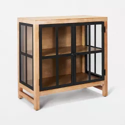 Bountiful Wood and Glass 2 Door Cabinet - Threshold™ designed with Studio McGee