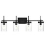 Elegant Lighting Benny 4 light Black and Clear Bath Sconce - 2 of 4