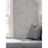 NuWallpaper Saraya Peel and Stick Wallpaper Charcoal: Removable Vinyl, Self-Adhesive, Solid Pattern, 28.2 Sq Ft Coverage - 3 of 3