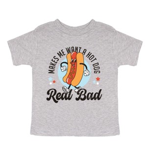 The Juniper Shop Me Wants A Hot Dog Real Bad Cartoon Toddler Short Sleeve Tee - 1 of 4