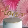"Love" Cake Topper Gold - image 4 of 4