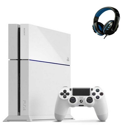 Sony Playstation 4 500gb Console Glacier White With Headset Manufacturer  Refurbished : Target