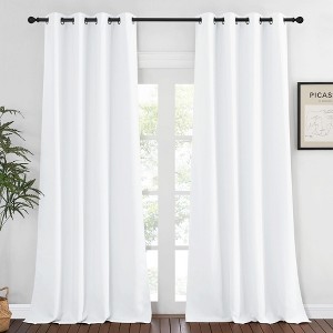 NICETOWN Grommet Top Blackout Curtains, Thermal Insulated Noise Reducing Window Drapes (Set of 2) - 1 of 4