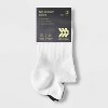Women's 3pk Mesh Striped No Show Tab Socks - All In Motion™ White/Light Gray/Dark Gray 4-10: Arch Support, Cushioned - 2 of 3