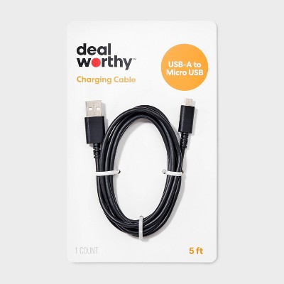 5' Micro Cable - dealworthy™ Black