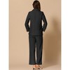 INSPIRE CHIC Women's 2 Piece Long Sleeve Notched Lapel with Pockets Dressy Business Blazer Pant Suits - 4 of 4
