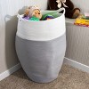 Home-Complete Cotton Rope Laundry Basket - image 3 of 4