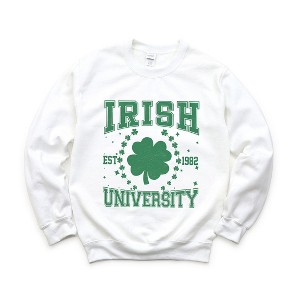 Simply Sage Market Women's Graphic Sweatshirt  Irish University Clover - 1 of 4