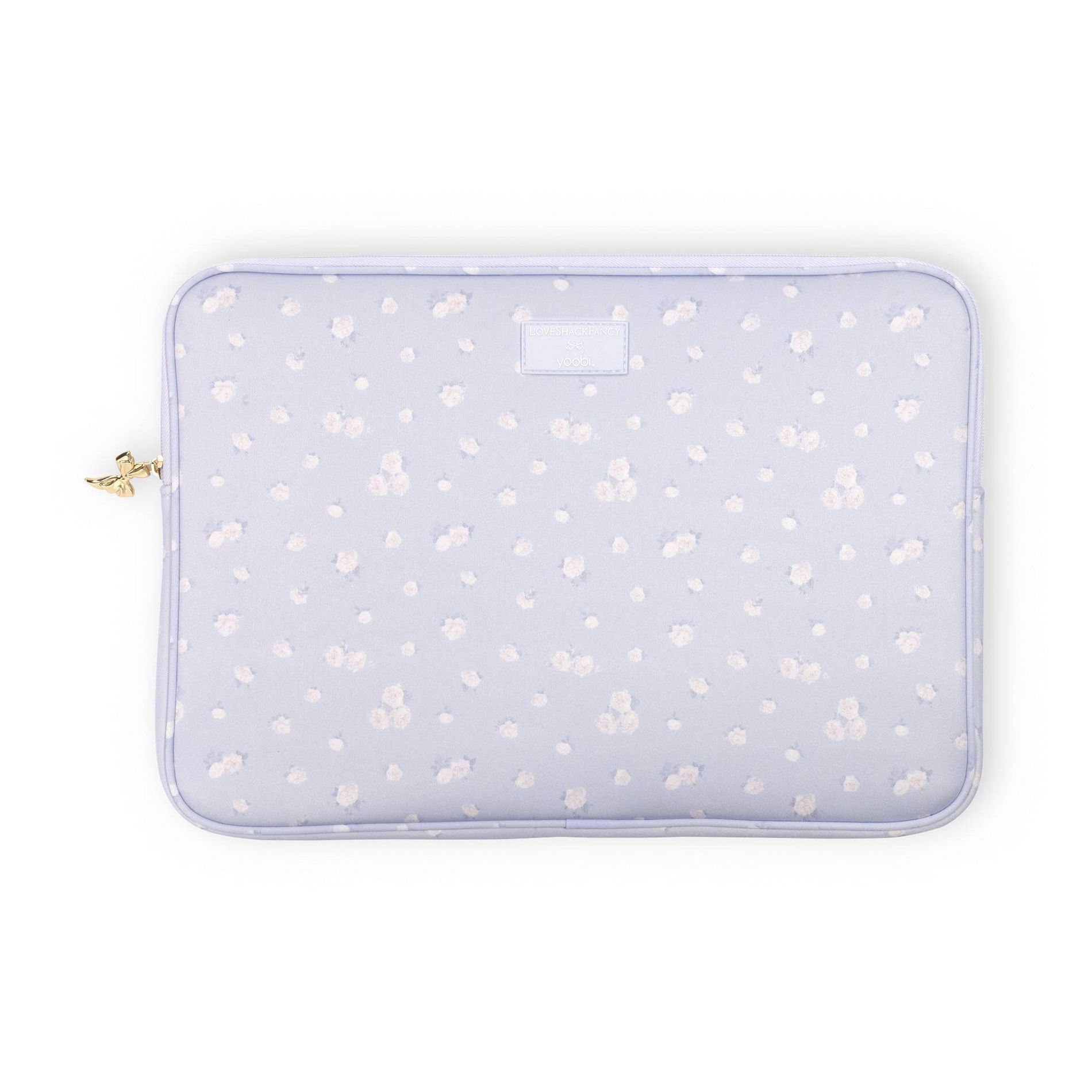 LoveShackFancy x Target - Yoobi Everblooming Rosettes Ditsy Laptop Sleeve Whisper Blue