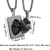 Anatomical Heart Necklace - Hip Hop Couple Pendant Set for Men & Women - 2 of 4