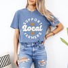 Simply Sage Market Women's Support Local Farmers Flowers Short Sleeve Garment Dyed Tee - 2 of 4
