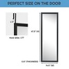 Costway Door Wall Mounted Mirror Full Length Hanging Wood Frame Mirror Decor White\Black\Golden - 3 of 4
