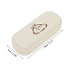 Unique Bargains Eyeglasses Case 6.3"x2.36"x1.18" Beige 1 Pc - 4 of 4