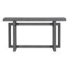 Contemporary Console Table With Wood Top, Extra Long Entryway Table, Modern Sofa Table-Cuddlewood - 3 of 4