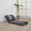 GDFStudio Martha Convertible Corduroy Floor Sleeper Chair with Adjustable Back - 3 of 4