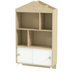 Aghana Digitals 4-Tier Kids Bookcase & Toy Organizer with Magazine Rack & Bottom Storage Grid, - 1 of 4