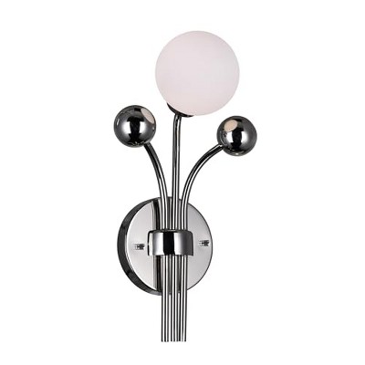 CWI Lighting Element 1 Light Wall Light With Polished Nickel Finish