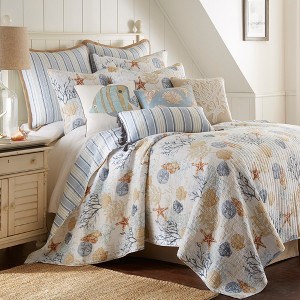 Coral Sealife Quilt Set - Levtex Home - 1 of 4