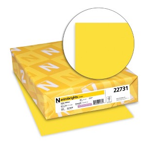 Astrobrights Card Stock, 8-1/2 x 11 Inches, 65 lbs, Solar Yellow, Pack of 250 - 1 of 1