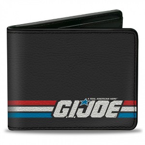 Mens GI JOE Title Logo Stripe Bi-Fold Wallet - 1 of 3