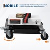 Transmission Jack, Hydraulic Jack - 450 LB Capacity Low Profile Auto Repair Lift with Safety Straps & 4 Wheels for Home Garage, Shop - 3 of 4