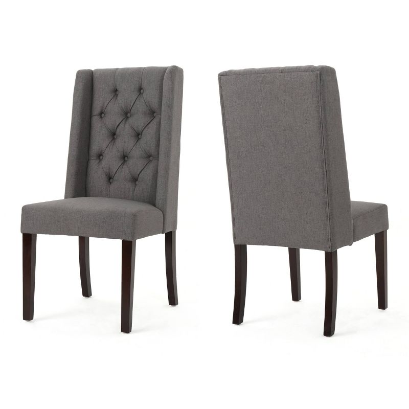 Set of 2 Blythe Tufted Dining Chairs - Christopher Knight Home, 1 of 7