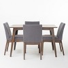 GDFStudio Brittany 5 Piece Mid-Century Modern Fabric Upholstered Dining Set - 2 of 4