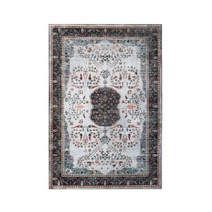 Classic Medallion Machine Washable Indoor Area Rug or Runner by Blue Nile Mills - 1 of 4