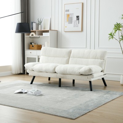 NicBex Couches for Living Room 70.08" Multi-Functional Adjustable Sofa Bed Upholstered 2-seater Sofa Sleeper Sofa with Metal Feet