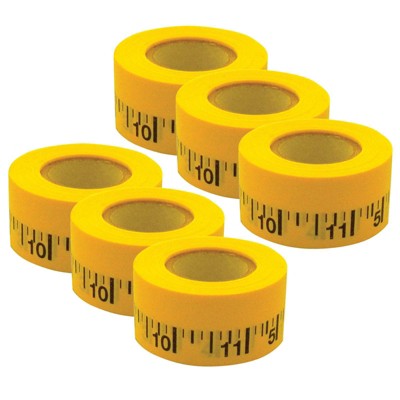 6 Rolls Measurement Tape Yellow - Mavalus