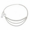 Anna-Kaci Women's Layered Chain Belt with Crescent Moon and Sun Charms 45.5x0.8in - 3 of 4